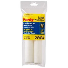 Jumbo Mini Roller Cover, White Dove, 6-1/2 x 1/4-In., 2-Pk.