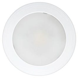 LED Mini Ceiling Light Fixture, Flush Mount, Round, White, 14-Watt, 7-1/2-In.