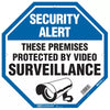 Hy-Ko English Security Alert Sign, 12 x 12