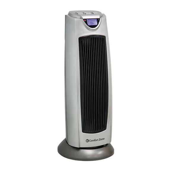 Comfort Zone Deluxe Oscillating Tower Heater/Fan 1500 Watt (1500 Watt)