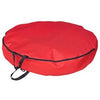 Artificial Wreath Storage Bag, Red Polyester, 36-In.