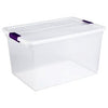 Clear View Latch Storage Box, 66-Qts.