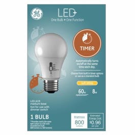 LED+ Light Bulb, Daylight, Dusk-to-Dawn, 9 Watts
