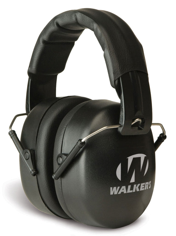 Walkers GWPEXFM3 EXT Range Shooting Muff Polymer 30 dB Over the Head Black Ear Cups w/Black Band