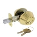 Ultra Hardware Deadbolt 2-Cylinder, Polished Brass Finish (Polished Brass Finish)