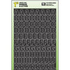 House Address Number & Letter Set, Peel & Stick, Black Vinyl, 1-In.