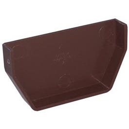 Gutter Inside End Cap, Brown Vinyl