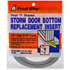 37-Inch Gray Vinyl Storm Door Bottom Y Section Insert