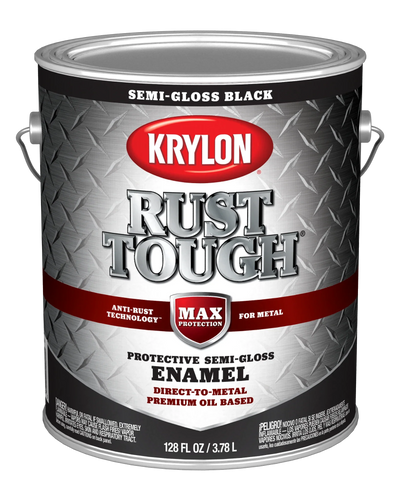 Valspar® Rust Tough® With Anti-Rust Technology™ Brush-On Enamel 1 Quart Black (1 Quart, Black)