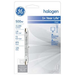 Halogen Quartz Light Bulb, Clear, 500-Watts