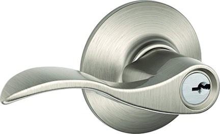 ACC 619 ACCENT SATI NICKEL KEYED LOCK