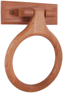 9840 TOWEL RING RUSTIC OAK(065 9840)