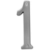 Hy-Ko Prestige Series 4 In. Satin Nickel House Number One