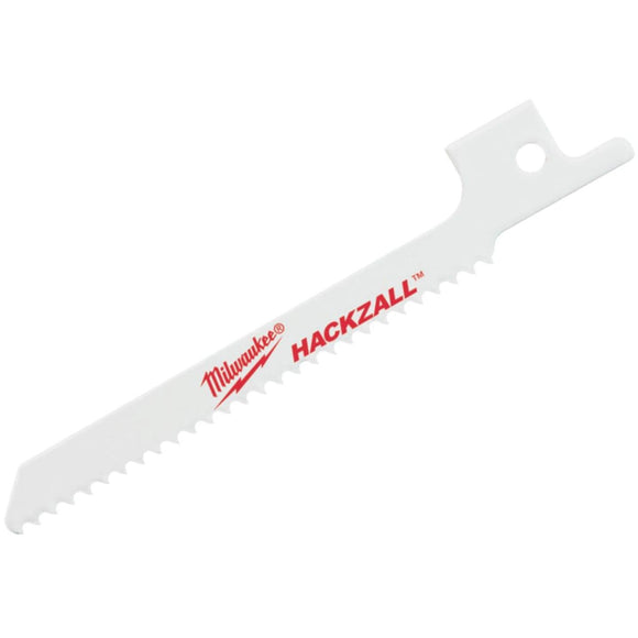 Milwaukee Hackzall 4 In. 12 TPI Plaster Mini Reciprocating Saw Blade (5-Pack)