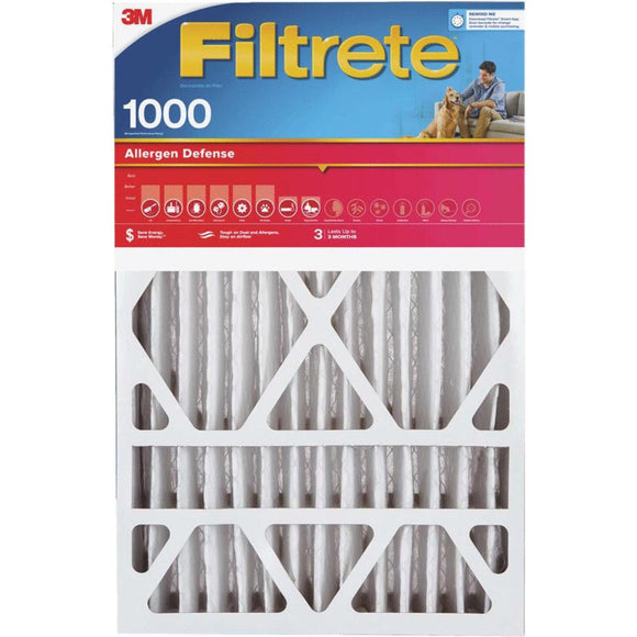 Filtrete 20x25x4 Allergen Defense 1000 MPR Deep Pleat Furnace Filter