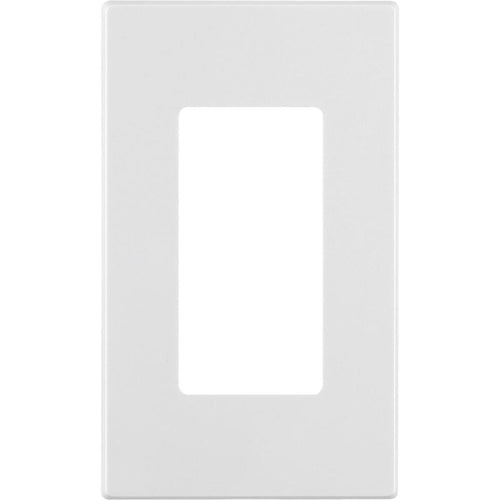 Leviton Decora Plus 1-Gang Poly Carbonate Screwless Decorator Wall Plate, White