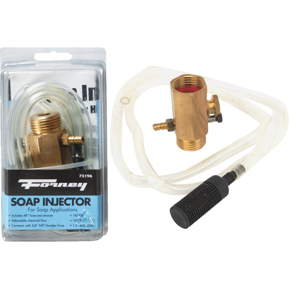 Forney Pressure Washer Detergent Injector with 48 In. Hose