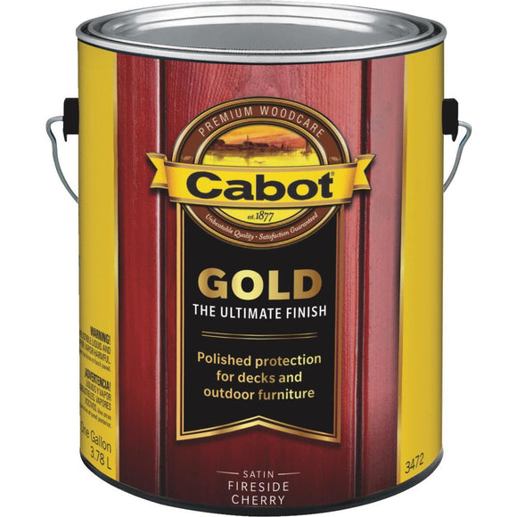 Cabot Gold Exterior Stain, Fireside Cherry, 1 Gal.
