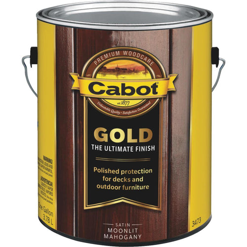 Cabot Gold Exterior Stain, Moonlit Mahagany, 1 Gal.