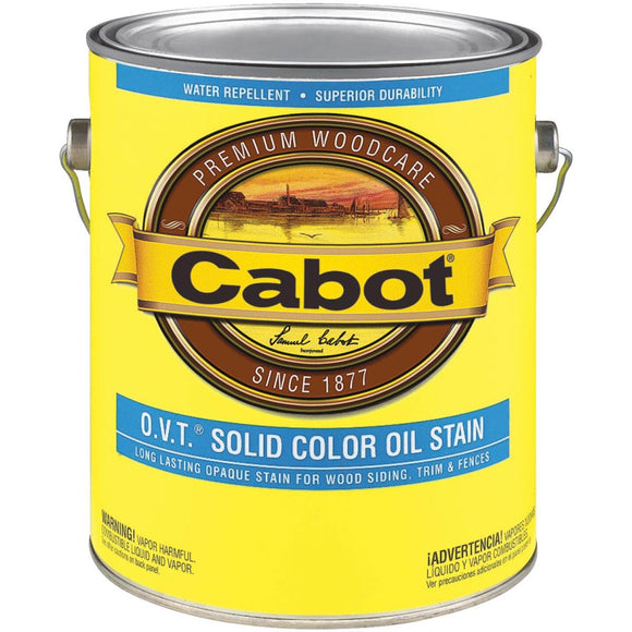 Cabot O.V.T. Solid Color Oil Exterior Stain, Medium Base, 1 Gal.