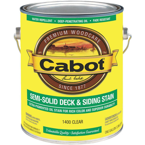 Cabot Semi-Solid Deck & Siding Stain, Clear, 1 Gal.