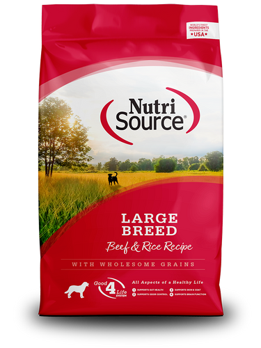 NutriSource® Large Breed Beef & Rice Recipe Dog Food