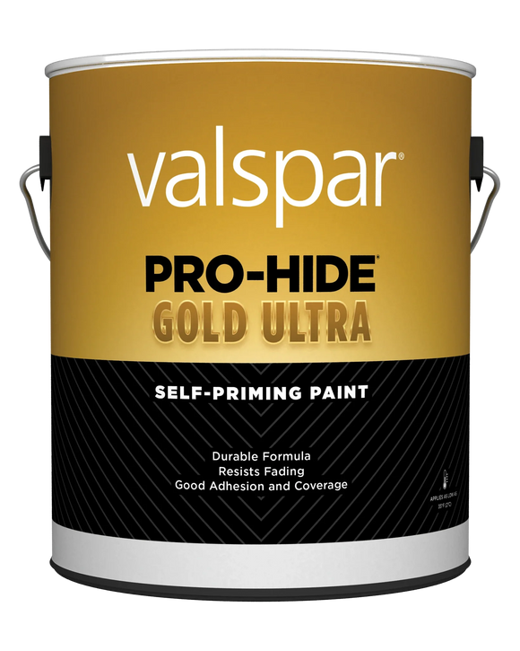 Valspar® Pro-Hide® Gold Ultra Exterior Self-Priming Paint Flat 1 Gallon Clear Base (1 Gallon, Clear Base)