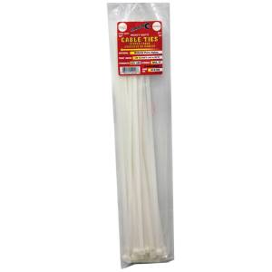 Tool City 18 in. L White Cable Tie 50 Pack (18, White)