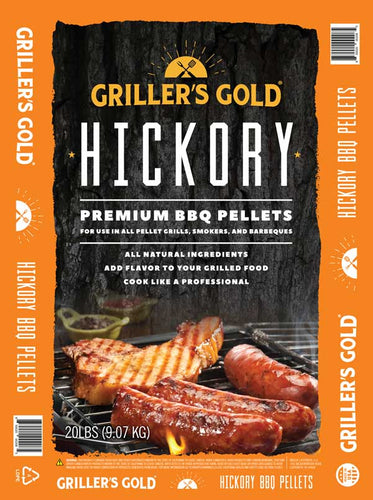 Griller’s Gold All Natural Hickory BBQ Wood Pellet (20LB)