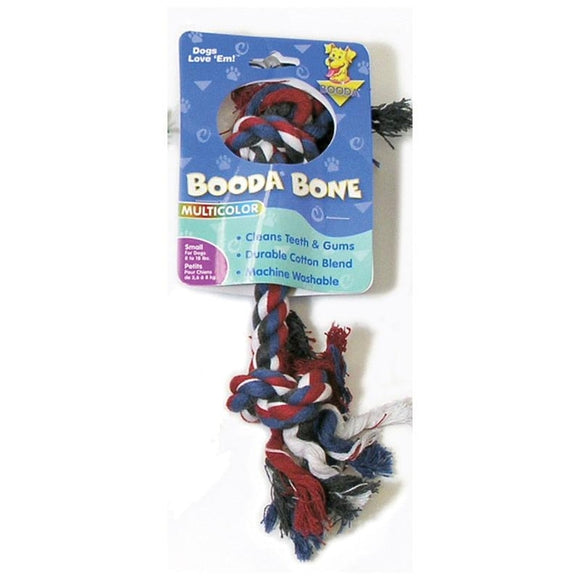Booda Multi-Colored Rope Bone Dog Toy (Small)